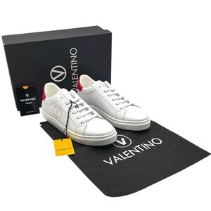 Valentino Petra White and Red Sneakers Size 9